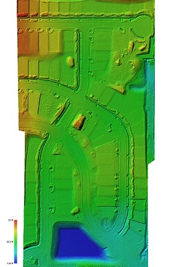 DEM after mapping with Autel EVO II and Reach RS2