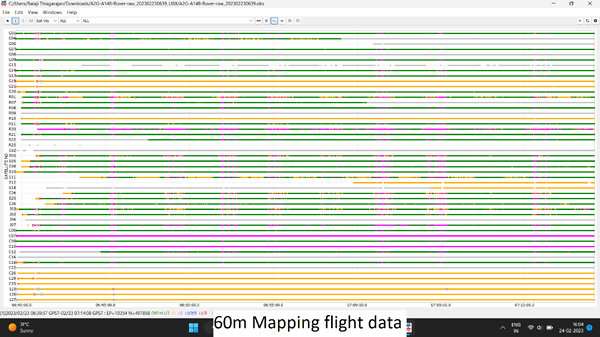 60m flight plot